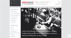 Desktop Screenshot of novatime.ch
